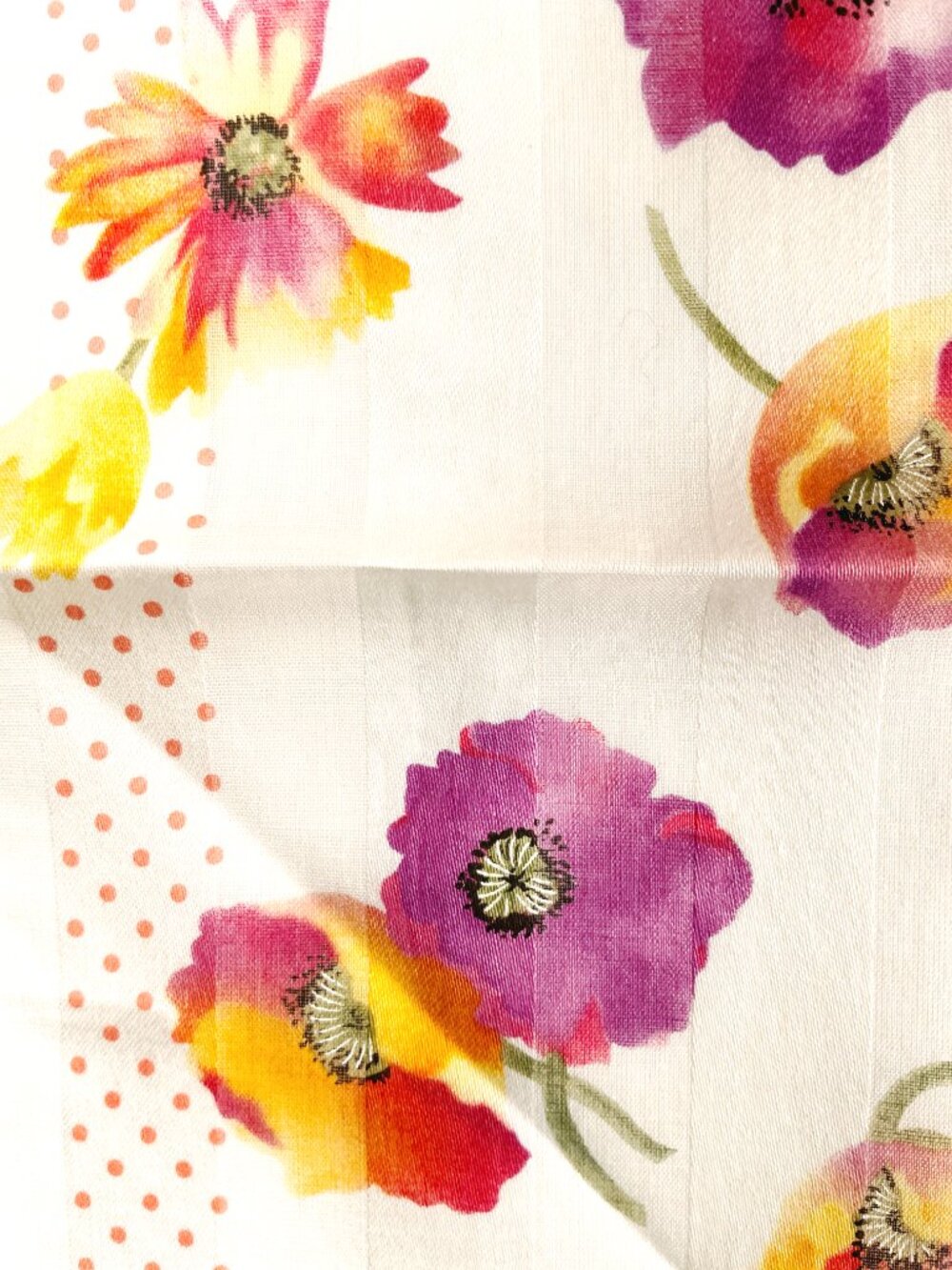 NWT Yves Saint Laurent Floral Scarf - Picture 14 of 15